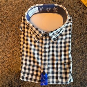 Lands’ End men’s long sleeve shirt, large, new